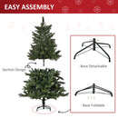 Christmas Trees, 5ft Artificial Green Christmas Tree with Automatic Open - Seasonal Overstock