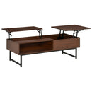 Coffee Tables, Cody Dual Lift Top Modern Coffee Table with Hidden Storage - Brown - Seasonal Overstock
