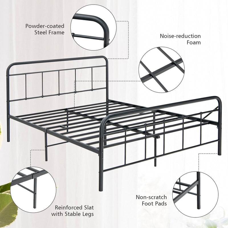 Cora Full Size Metal Platform Bed - Seasonal Overstock