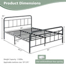 Cora Queen Size Metal Platform Bed - Seasonal Overstock