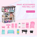 Dreamhouse 3-Story Villa Doll House with Elevator & Furniture - Seasonal Overstock