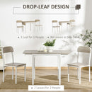 Gracie 3pc Drop Leaf Table and 2 Chairs Dinette Set - Seasonal Overstock
