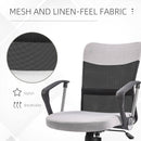 Minnie Ergonomic Mid Back Office Chair - Grey & Black - Seasonal Overstock