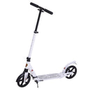 Folding Scooter for Teens and Adults in White - Seasonal Overstock
