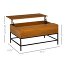 Ranoki Teak Brown Lift Top Coffee Table - Seasonal Overstock