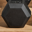 Set of Two 20lb Rubberized Hexagon Dumbbell Weights (40 lbs Total) - Seasonal Overstock