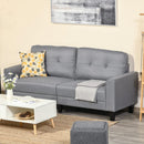 Anna Button Tufted Modern Contemporary Sofa - Grey - Seasonal Overstock