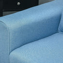 Anna Button Tufted Modern Contemporary Chair - Blue - Seasonal Overstock