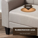 Anna Button Tufted Modern Contemporary Chair - Beige - Seasonal Overstock