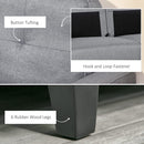 Anna Button Tufted Modern Contemporary Sofa - Grey - Seasonal Overstock