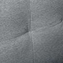 Anna Button Tufted Modern Contemporary Chair - Grey - Seasonal Overstock