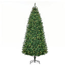 Christmas Trees, 7.5ft Pre-Lit Artificial Green Christmas Tree - Seasonal Overstock