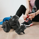 Set of 2 Adjustable Dumbbells Set 44 lb (20 kgs) Total Weight - Seasonal Overstock