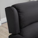 Ander Manual Push Reclining Chair with Vibration Massage - Black - Seasonal Overstock