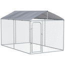 Dog Kennel, 13' x 7.5' x 7.5' Large Dog House Kennel Pen with Canopy Shade - Seasonal Overstock