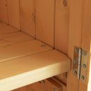 Storage Sheds, 3' x 5' Wood Upright Outdoor Garden Tool Pool Supply Storage Shed Cabinet - Seasonal Overstock