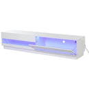 TV Stands, Theo 71" TV Stand in Glossy White - Seasonal Overstock