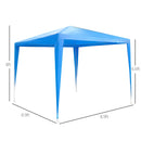 9' x 9' Party Gazebo Canopy Tent - Blue - Seasonal Overstock