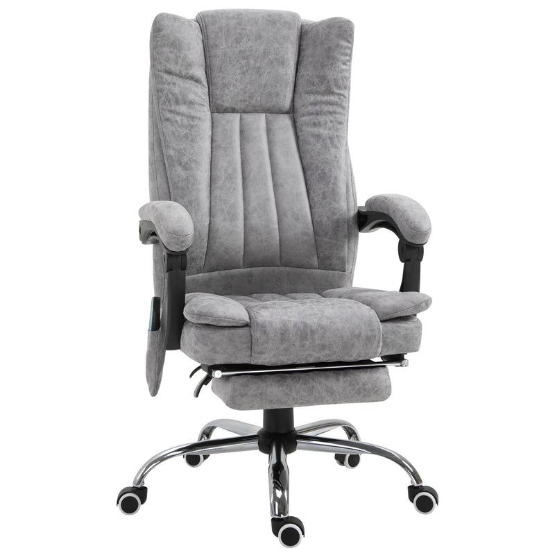 Horatio High Back Office Chair with Footrest - Grey - Seasonal Overstock