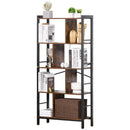 Shar Rustic Industrial 4-Tier Bookshelf - Seasonal Overstock