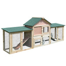 Coops & Hutches, Timberland Trove Deluxe 83" Long Run Rabbit Hutch - Seasonal Overstock