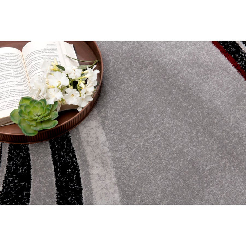 Area Rugs, Ripples Grey Area Rug by Vegas Contemporary - Seasonal Overstock