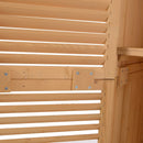 Storage Sheds, 3' x 5' Wood Upright Outdoor Garden Tool Pool Supply Storage Shed Cabinet - Seasonal Overstock