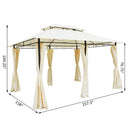 Gazebos, Eden 10 x 13ft Cream Gazebo Canopy and Frame - Seasonal Overstock
