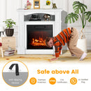 Baldwin 1400W Freestanding Electric Fireplace with Shelf - White - Seasonal Overstock