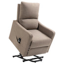 Recliner Chair, Fynn Brown Electric Powered Lift Assist Recliner Sleeper Chair - Seasonal Overstock