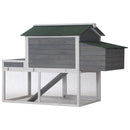 Coops & Hutches, Hinterland Acres 63" Chicken Coop Run & Planter - Grey - Seasonal Overstock