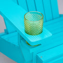 Linkin Wood Adirondack Chair in Turquoise - Seasonal Overstock