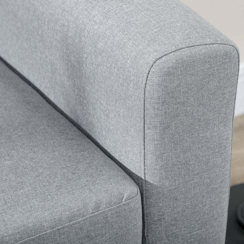 Oakwood 76" Grey Modern Upholstered Sofa - Seasonal Overstock