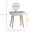 Orina Make Up Table with Vanity Mirror - Seasonal Overstock