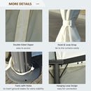 Phaedra 10' x 10' Aluminum Cream White Gazebo - Seasonal Overstock