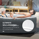 Hot Tubs, 4-6 Person Inflatable Portable Hot Tub Spa 245 Gallons - Grey - Seasonal Overstock