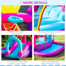 Bouncy Castles, 4-in-1 Water Monster Bouncy Castle with Slide and Water Pool 9.8' x 8.9' x 6.6' - Seasonal Overstock