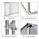 7.5' x 7.5' Large Dog House Kennel Pen with Canopy Shade - Seasonal Overstock