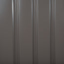 8.4' x 4.7' Grey Metal Utility Garden Shed with Side Storage - Seasonal Overstock