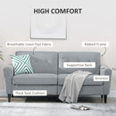 Sofas, Oakwood 76" Grey Modern Upholstered Sofa - Seasonal Overstock