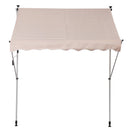6.5ft Wide Retractable RV / Patio Awning - Beige - Seasonal Overstock