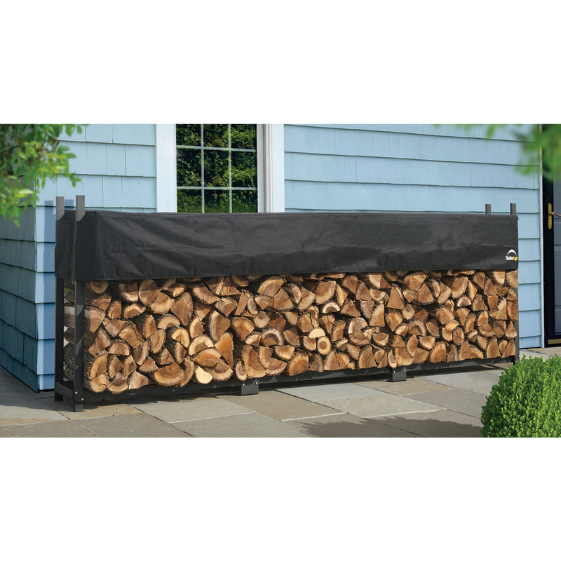 Ultra Duty Firewood Rack with Cover - 12ft - Seasonal Overstock