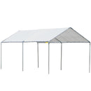 Car Shelters, 10' x 20' Heavy Duty Galvanized Carport Canopy with Anchor Kit - Seasonal Overstock
