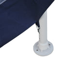 13ft Hexagonal Portable Party Gazebo with Mesh Walls - Blue - Seasonal Overstock