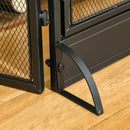 Fireplace Screens, 3-Panel Rectangular 47" Fireplace Screen with Doors - Seasonal Overstock