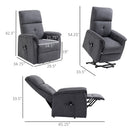 Arm Chairs, Recliners & Sleeper Chairs, Colton Grey Power Lift Assist Recliner Chair - Seasonal Overstock