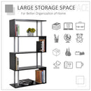 Sylas 4-Tier Bookshelf - Black - Seasonal Overstock
