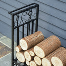 Vintage Style Heavy Duty Log Holder Firewood Rack with 4pc Tool Set - Seasonal Overstock