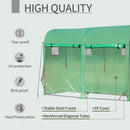 Greenhouses, 10' x 3' x 7' Double Door Soft Cover Greenhouse - Seasonal Overstock
