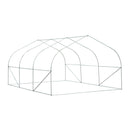 Greenhouses, 11.5 x 10ft Soft-Cover Greenhouse in White - Seasonal Overstock